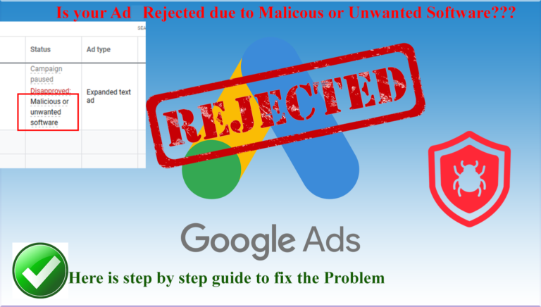 Fix: google adwords malicious or unwanted software