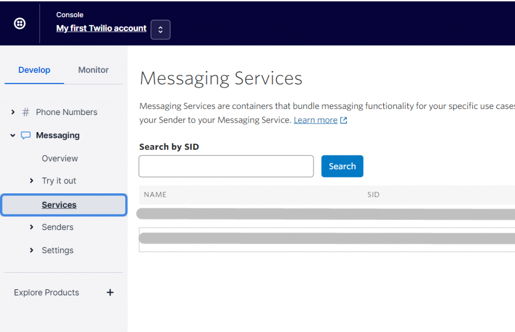 Twilio Messaging Services